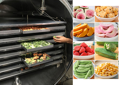 خشک کن صنعتی یخچال لیوپلیزر سبزیجات میوه های خلاء یخچال خشک کن