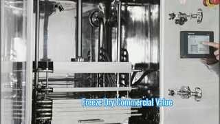 فریز خشک کن صنعتی 100 کیلوگرم حداکثر قفسه