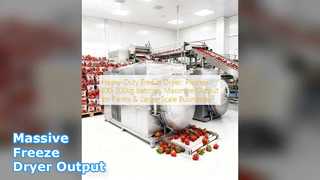 فریز خشک کن صنعتی دسته ای 100 کیلوگرمی