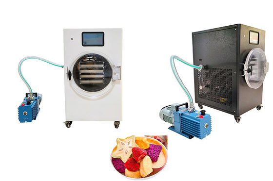 کنترل PLC 10 کیلوگرم فریزر خشک کن خانگی محدوده دمای متوسط -50C تا 50C