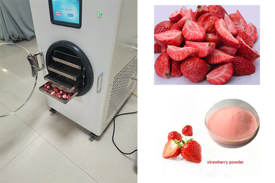 6 کیلوگرم مینی فریزر خشک کن کنترل PLC گرمایش الکتریکی