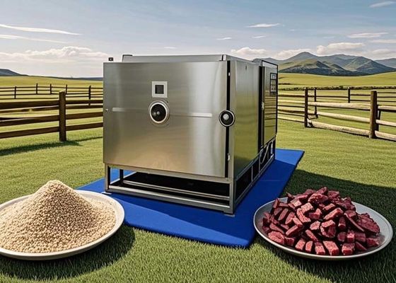 فریزر خشک کن مواد غذایی صنعتی لیوفیلیزر با ظرفیت بالا برای پردازش مواد غذایی