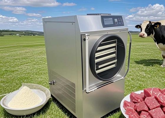 4 کیلوگرم خشک کن یخچال خانگی مواد غذایی ماشین کوچک لیوفیلیزر خلاء خودکار