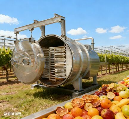 اندازه گیری نگهداری مواد غذایی خود را. خشک کن منجمد ظرفیت بزرگ ما تضمین کیفیت درجه تجاری، خروجی بالا، و حفظ مواد مغذی برتر