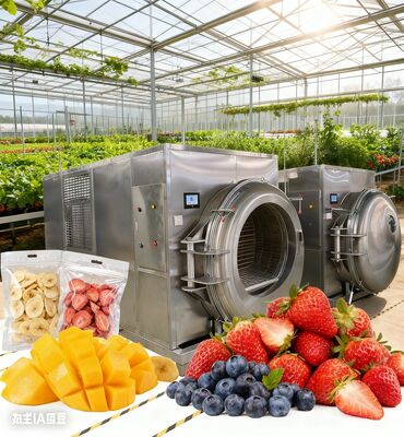 محصول درست مدل بزرگ: خشک کن یخچال درجه صنعتی. حفظ تولید عمده و گوشت به طور موثر. ساخت یک کسب و کار پر رونق