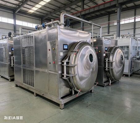 تولید را افزایش دهید، سود را به حداکثر برسانید! ۲۰۰ کیلوگرم فریزر خشک کن صنعتی با کنترل پیشرفته PLC، سیستم بهداشتی CIP و عملیات سنگین مداوم 24/7