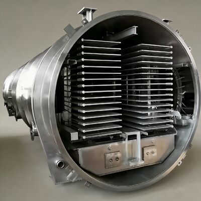 اندازه اتاق 12700 2600 3300 میلی متر فریزر خشک کن صنعتی با واحد خنک کننده  یا Leybold و سطح خلاء کمتر از 13Pa که تضمین فریزر خشک می کند