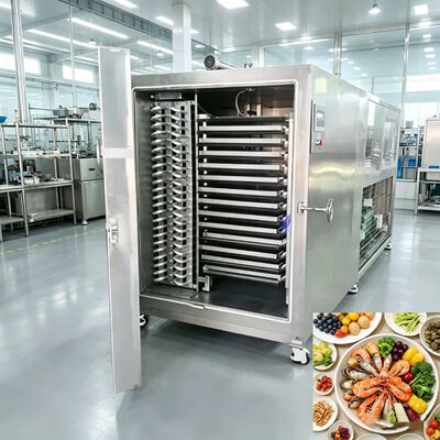 35KW نصب مواد غذایی خلاء فریزر خشک کن سیستم خنک کننده هوا با پمپ خلاء Baosi یا  ایده آل برای صنعت فرآوری مواد غذایی