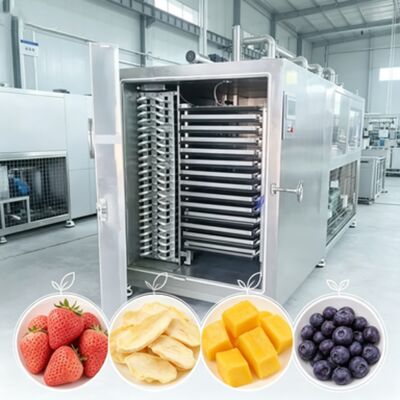 سیستم ایمنی چندگانه خشک کن فریز صنعتی با حالت کار خودکار و سطح خلاء زیر 13Pa ایده آل برای صنعتی