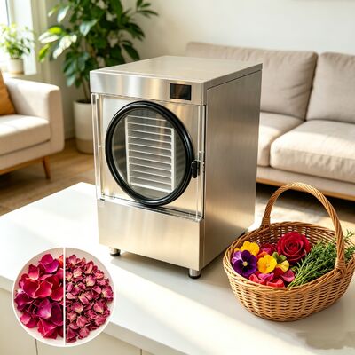 SUS304 فولاد ضد زنگ دستگاه خشک کن کوچک ظرفیت 20 تا 25 کیلوگرم طراحی فشرده برای ادغام آسان در محیط آزمایشگاه