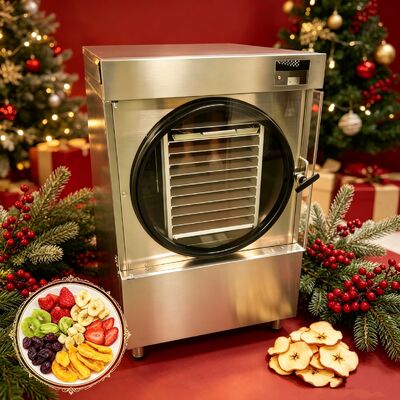 یخ خشک کن دو مرحله ای Baosi Vacuum Pump Mini Freeze dryer مناسب برای خشک کردن انجمادی در مقیاس متوسط ​​با اندازه و عملکرد فشرده