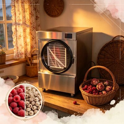 گرمایش برق خانه فریزر خشک کن SUS304 فولاد ضد زنگ 220V1PH5060HZ مناسب برای نگهداری مواد غذایی و آزمایشگاه