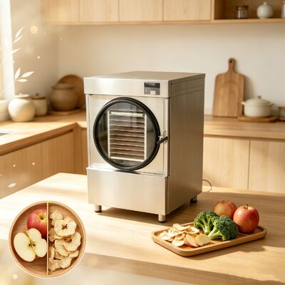 خشک کن کوچک 3600W متوسط که برای پاسخگویی به الزامات خشک کردن یخ در آزمایشگاه های داروسازی و صنایع غذایی طراحی شده است